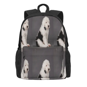 Old English Sheepdog Backpack Men Women Travel Bag