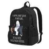 Old English Sheepdog And Wine Backpack