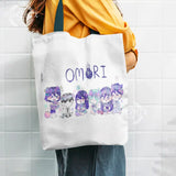 Omori Canvas Shoulder Bag Large Shopper Beach School Cartoon Eco Reusable
