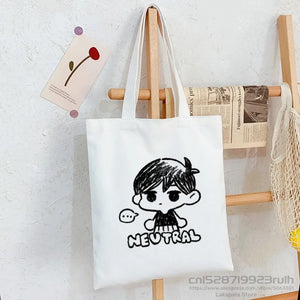 Omori Canvas Shopping Bag Recycle Cotton Handbag