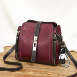Winter Women's Shoulder Messenger Bag Bucket Bag