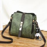 Winter Women's Shoulder Messenger Bag Bucket Bag