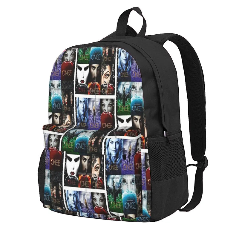 Once Upon A Time 3 Backpacks Men's Women's School Handbag Bags