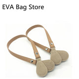 Flat PU Leather Bag Handles for O bag Long 1 Pair