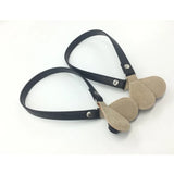 Flat PU Leather Bag Handles for O bag Long 1 Pair