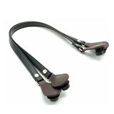Flat PU Leather Bag Handles for O bag Long 1 Pair