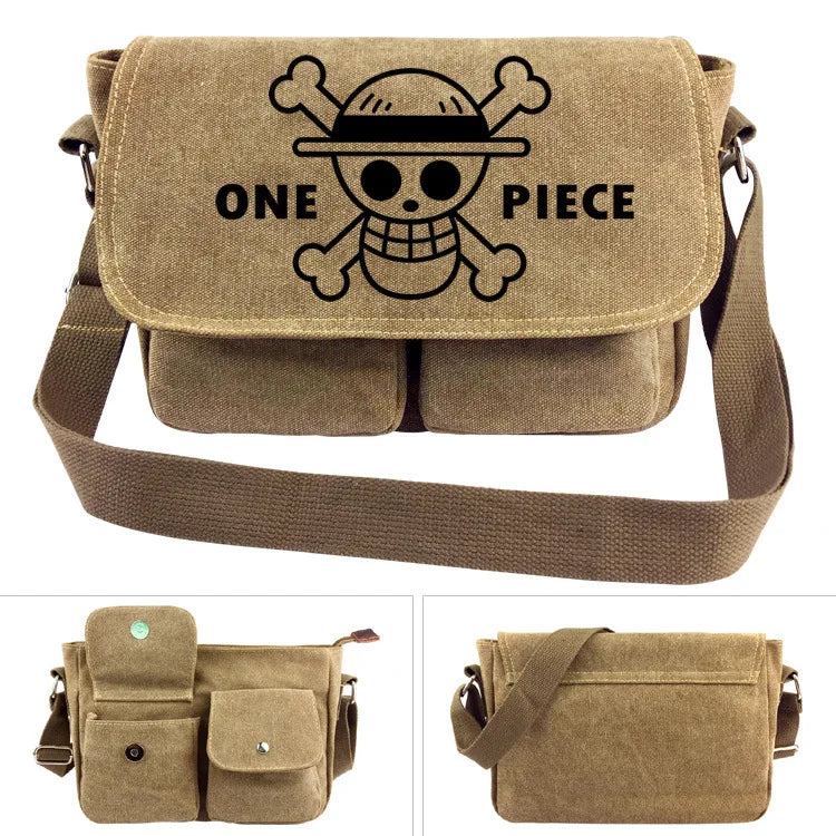 One Piece Anime Luffy Cosplay Shoulder Bag Law Skull Crossbody Messenger