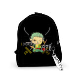 One Piece Backpack School Bag 3D Waterproof Key Chain Accessories