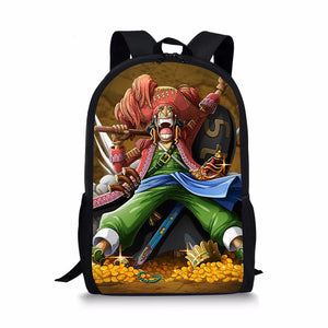 One Piece Element Printing Pattern School Backpack for Kids