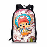 One Piece Pattern Print School Bags Daily Travel Climbing Durable Backpack