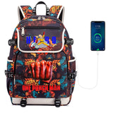 One Punch Man Canvas Backpack Zipper School Bag Packsack Student Casual Teenager