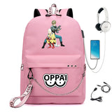 One Punch-Man USB Charge Schoolbag Cartoon Backpack