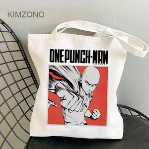 One Punch Man shopping bag handbag tote canvas reusable