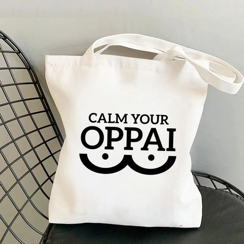 One Punch Man shopping bag handbag tote canvas reusable