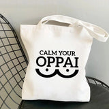 One Punch Man shopping bag handbag tote canvas reusable