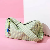 Checkered One Shoulder Bag Autumn Women Cross Body Bag