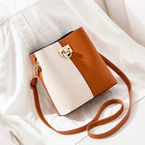 One Shoulder Bag Women Messenger Crossbody PU Leather Handbag