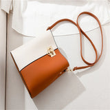 One Shoulder Bag Women Messenger Crossbody PU Leather Handbag