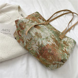 One-shoulder Ladies Bag Oil Painting Graffiti Tote Bag Large-Capacity Handbag