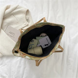 One-shoulder Ladies Bag Oil Painting Graffiti Tote Bag Large-Capacity Handbag