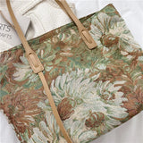 One-shoulder Ladies Bag Oil Painting Graffiti Tote Bag Large-Capacity Handbag