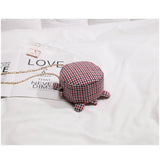 One-shoulder Lattice Ellipse Student Leisure Style Zipper Bag
