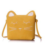 One-shoulder Cartoon Kids Bag Mini Princess Embroidered Kitten Bag