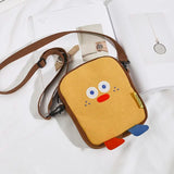 Chick Print School Bag Harajuku Zipper Solid Casual
