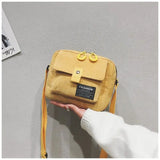 One-shoulder oblique Bag Casual Zipper Solid