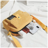One-shoulder oblique Bag Casual Zipper Solid