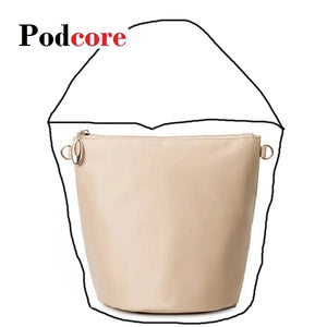 Organizer Bag for Bucket Handbag - Apricot