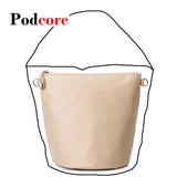 Organizer Bag for Bucket Handbag - Apricot