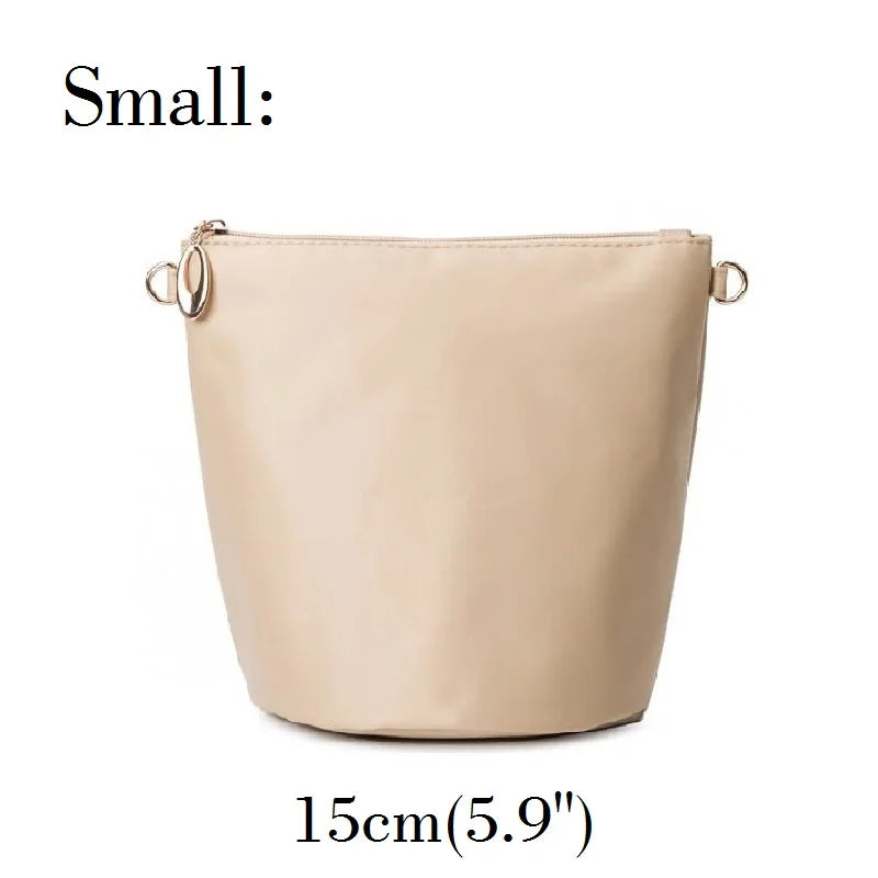 Organizer Bag for Bucket Handbag - Apricot