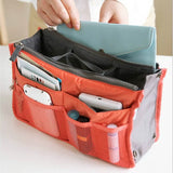 Women Nylon Travel Insert Organizer Handbag Purse Large Lady Makeup Cosmetic Bag
