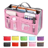 Nylon Travel Insert Organizer Handbag Purse Makeup Cosmetic Bag