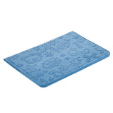 Blue Leather Passport Holder Organizer