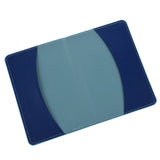 Blue Leather Passport Holder Organizer