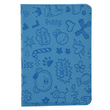 Blue Leather Passport Holder Organizer