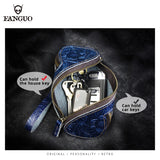 Leather Men Women Key Bag Small Business Key Case Cow Leather Housekeeper Purse