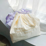 Canvas Shoulder Bag for College Students Class Lazy Style