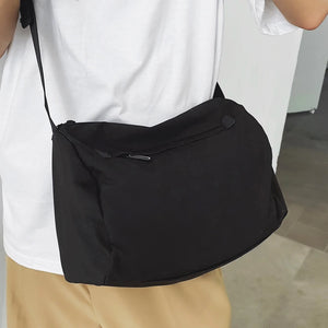 Ins Street Couple Messenger Bag Large Capacity Canvas Shoulder Bag