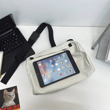 Ins Street Couple Messenger Bag Large Capacity Canvas Shoulder Bag