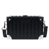 Minimalist PU Women Soft Mini Handbag Square Neutral Shoulder Bag