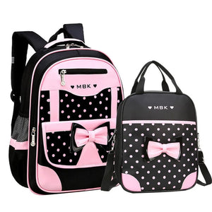 Orthopedic Backpack Girl School Bags Zipper Kid School Bag 2pcs/set