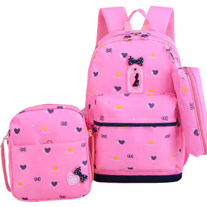 Orthopedics School Bags for Teenagers Girls Waterproof Backpack