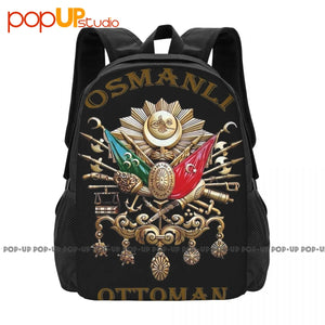 Ottoman State Army Backpack Large Capacity Gym Art Print Sports Style