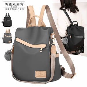 Outdoor Backpack Female Oxford Cloth Casual Small Backpack Anti-Theft