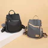 Outdoor Backpack Female Oxford Cloth Casual Small Backpack Anti-Theft