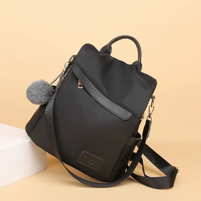 Outdoor Backpack Female Oxford Cloth Casual Small Backpack Anti-Theft