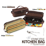Camping Tableware Storage Bag Barbecue Cookware Kitchen Bag